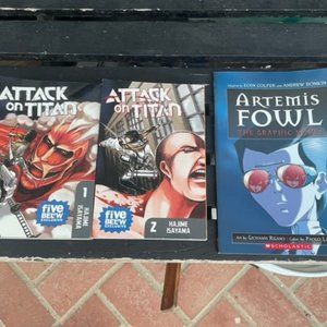 Artemis Fowl Graphic Novel Comic Book +Attach on Titan 1 and 2